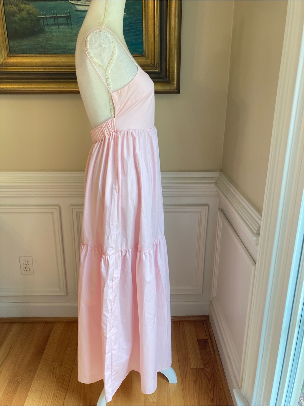 COMMENSE Light Pink Open Back Maxi Sundress NWT - Picture 4 of 9